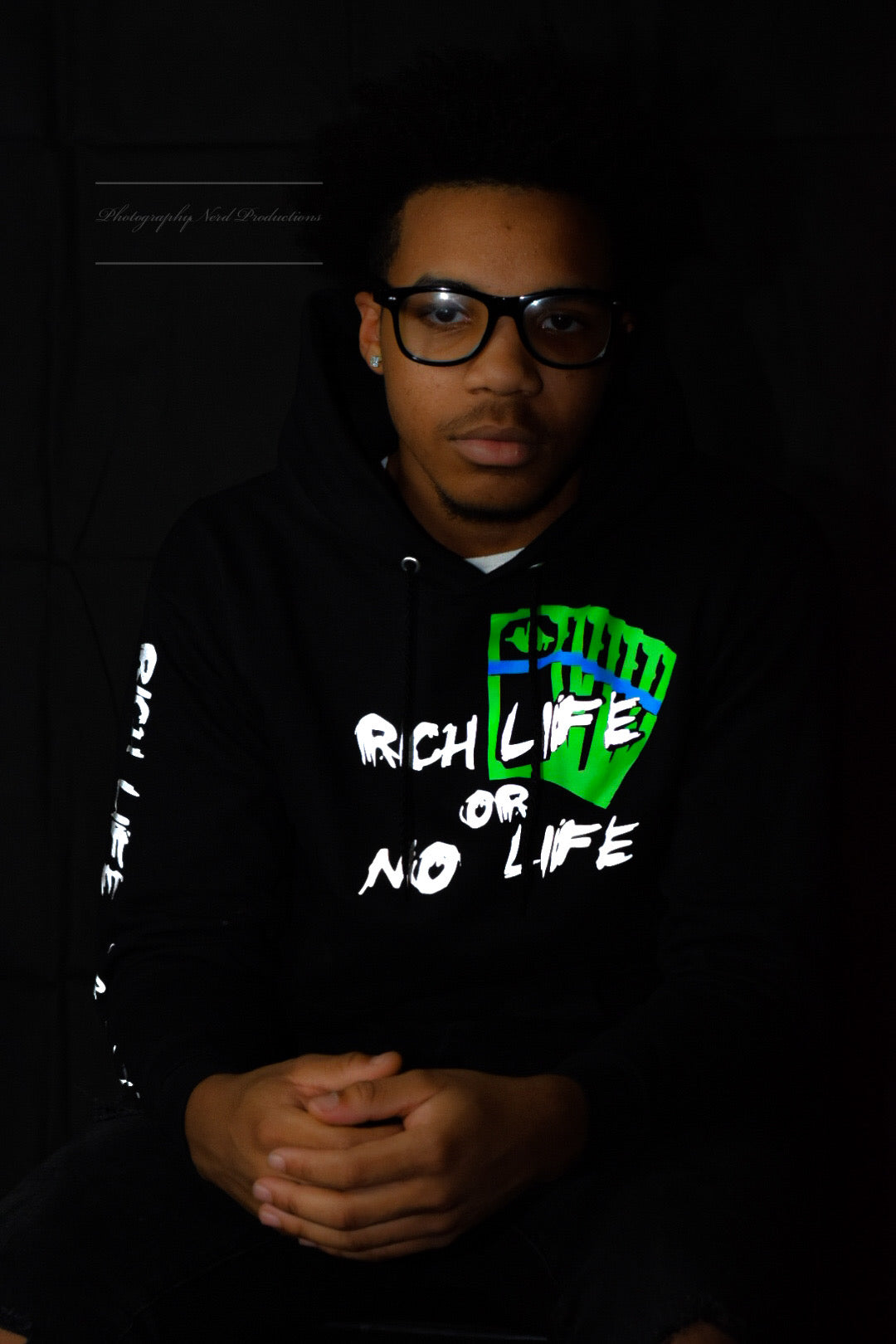 Classic Black “Rich Life” Hoodie
