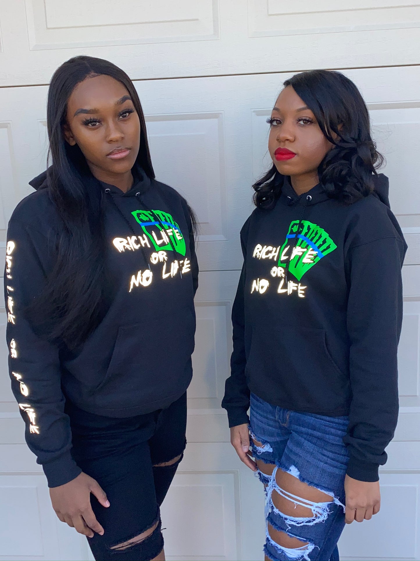 Classic Black “Rich Life” Hoodie