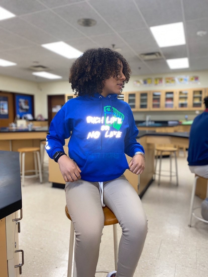 Classic Blue “Rich Life“ Hoodie