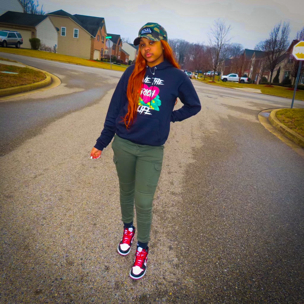 Black "Rich Life" Valentine's Hoodie