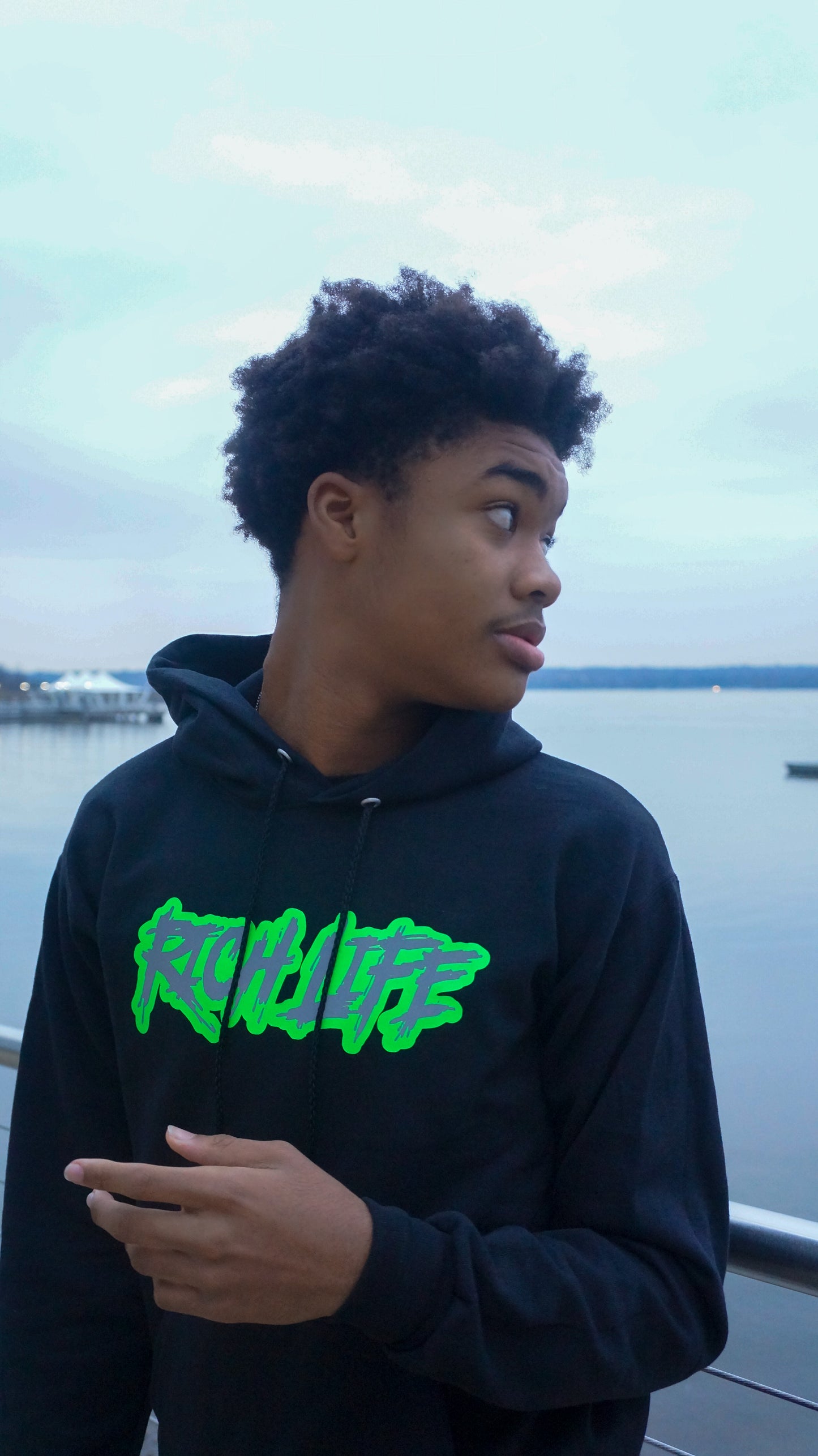 SZN 2 Alternate Green "Rich Life" Hoodie