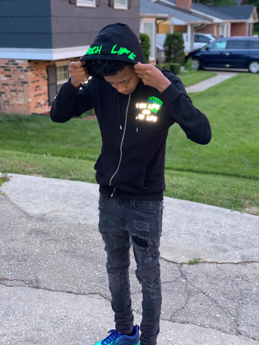 Black BROKE Hoodie – richlifeclothing