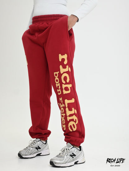 (PRE-ORDER) Born Richer "Autumn Scarlet" Pants