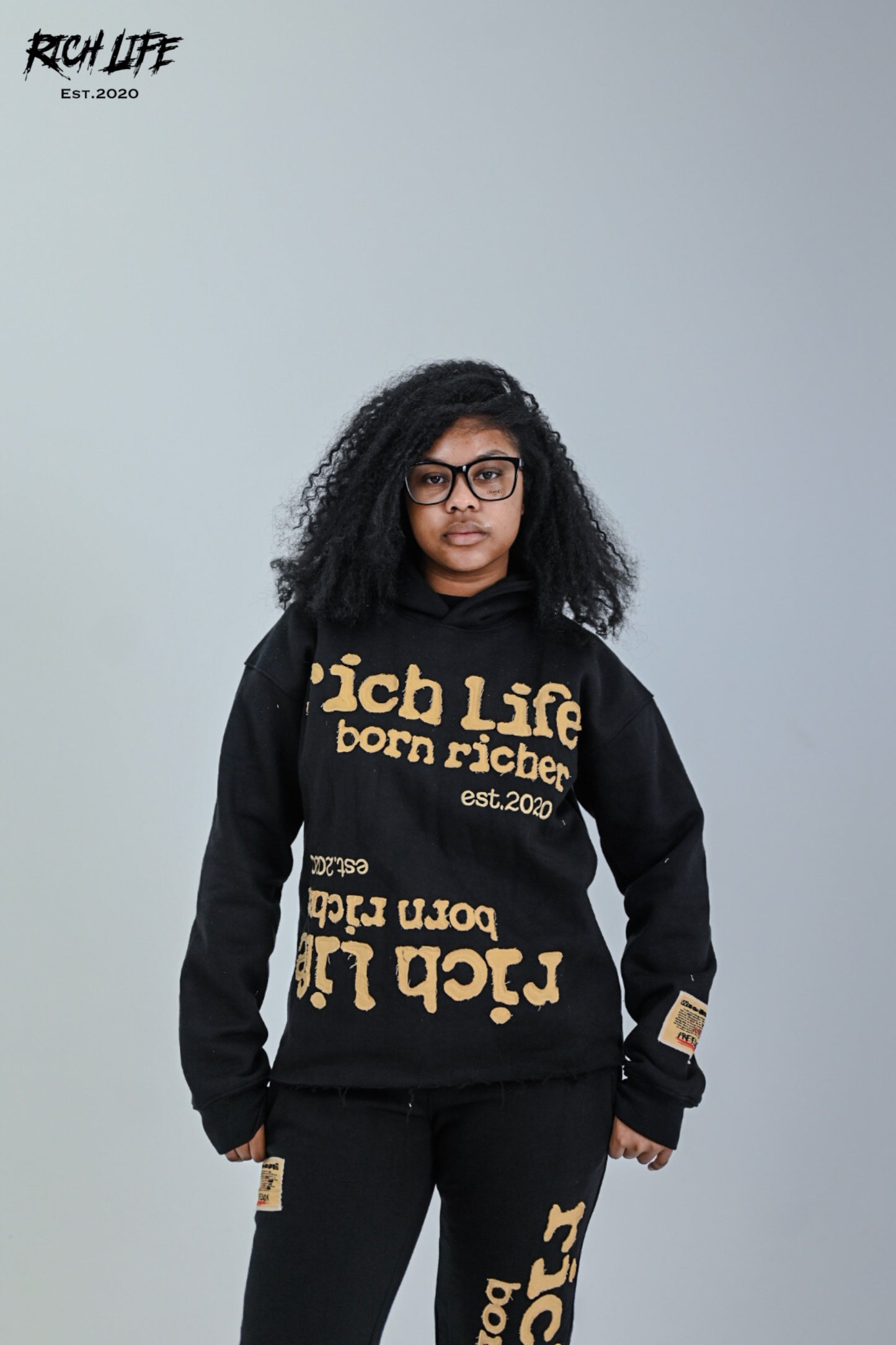 (PRE-ORDER) Born Richer "Coal" Hoodie