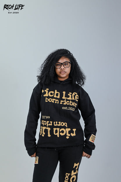 (PRE-ORDER) Born Richer "Coal" Hoodie