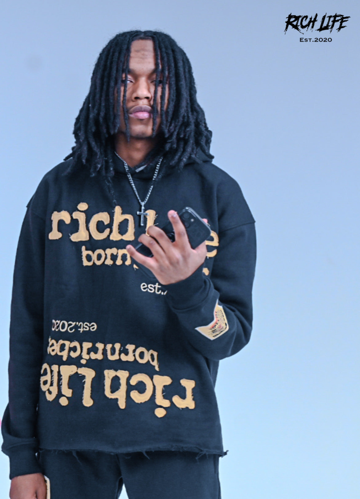 (PRE-ORDER) Born Richer "Coal" Hoodie