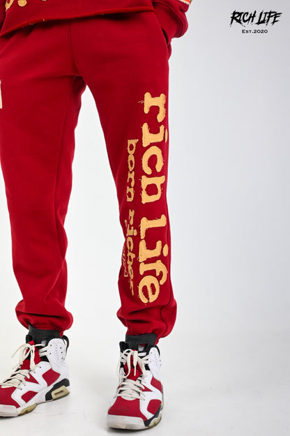 (PRE-ORDER) Born Richer "Autumn Scarlet" Pants