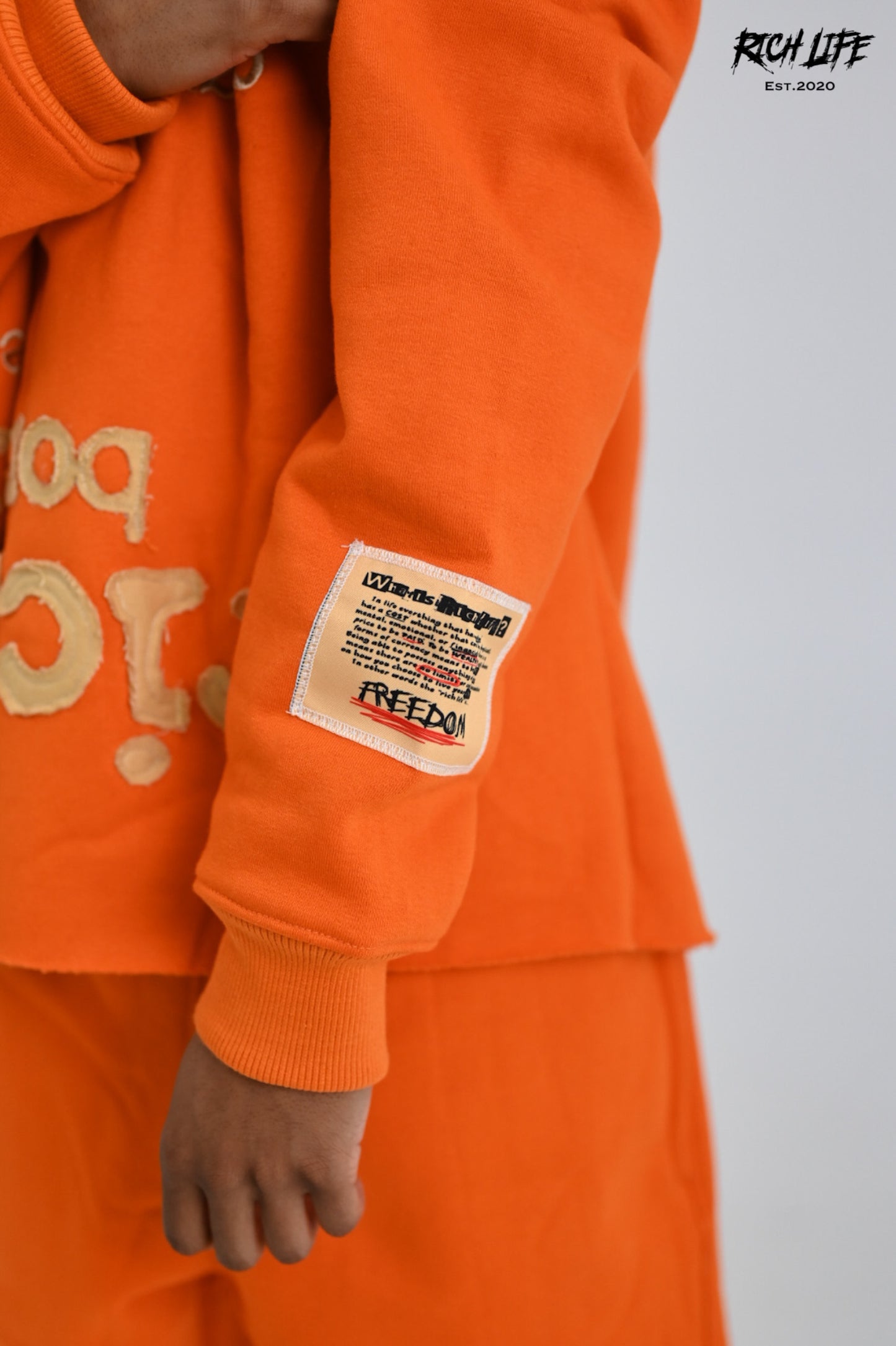 (PRE-ORDER) Born Richer "Burnt Tangerine" Hoodie