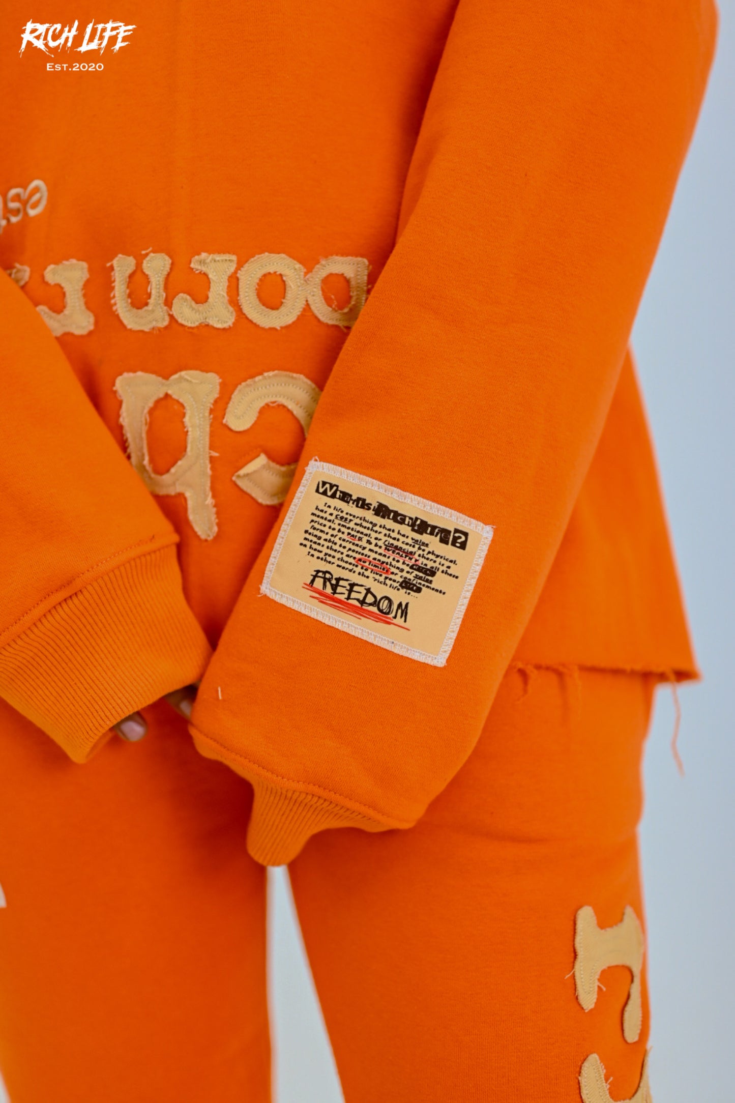 (PRE-ORDER) Born Richer "Burnt Tangerine" Hoodie