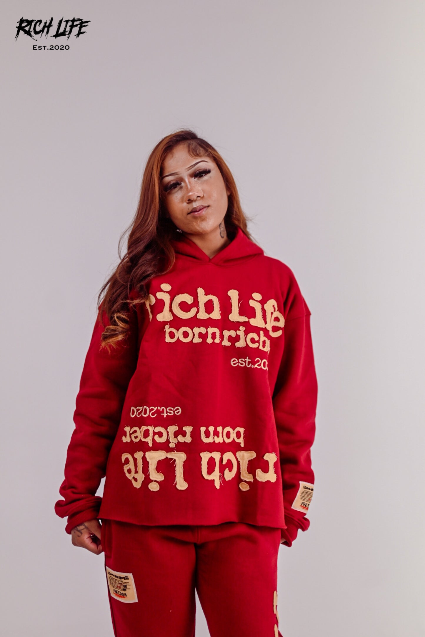 (PRE-ORDER) Born Richer "Autumn Scarlet" Hoodie