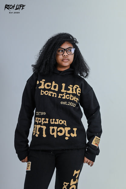 (PRE-ORDER) Born Richer "Coal" Hoodie