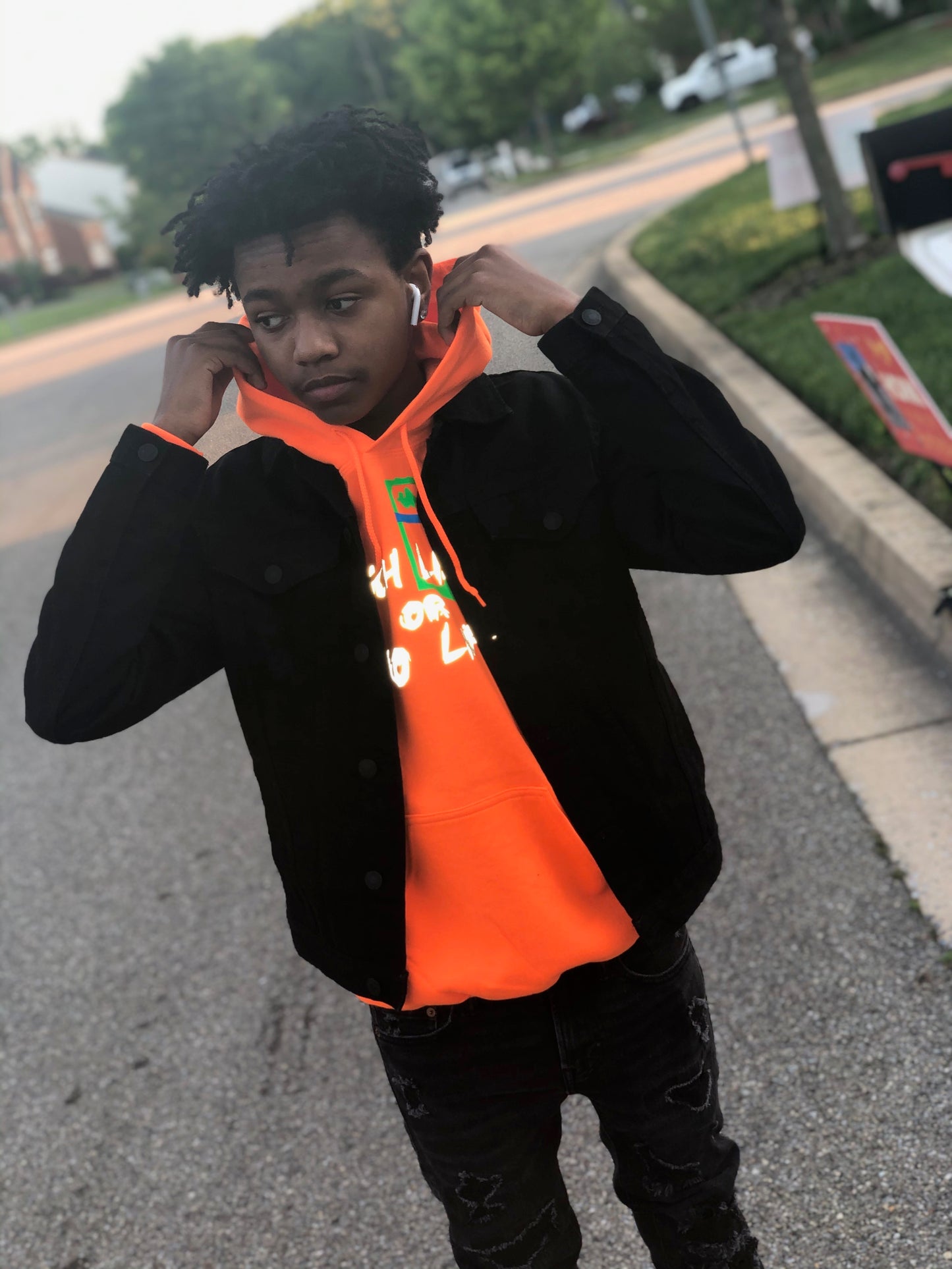 Classic Orange “Rich Life” Hoodie