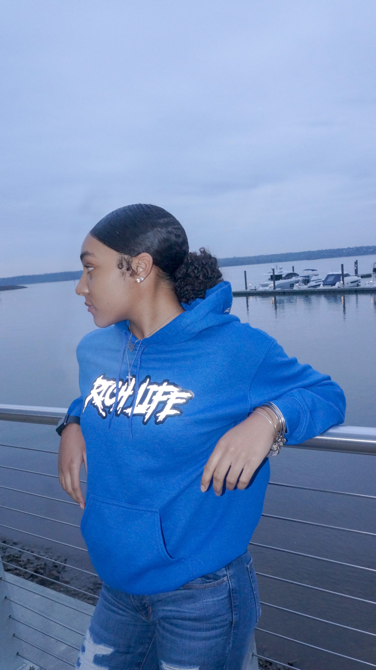 SZN 2 Blue "Rich Life" Hoodie