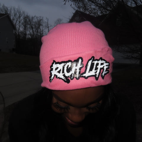 Pink "Rich Life" Hat