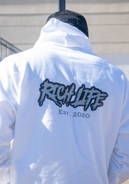 White "Rich Life" SZN 2 Zip-up