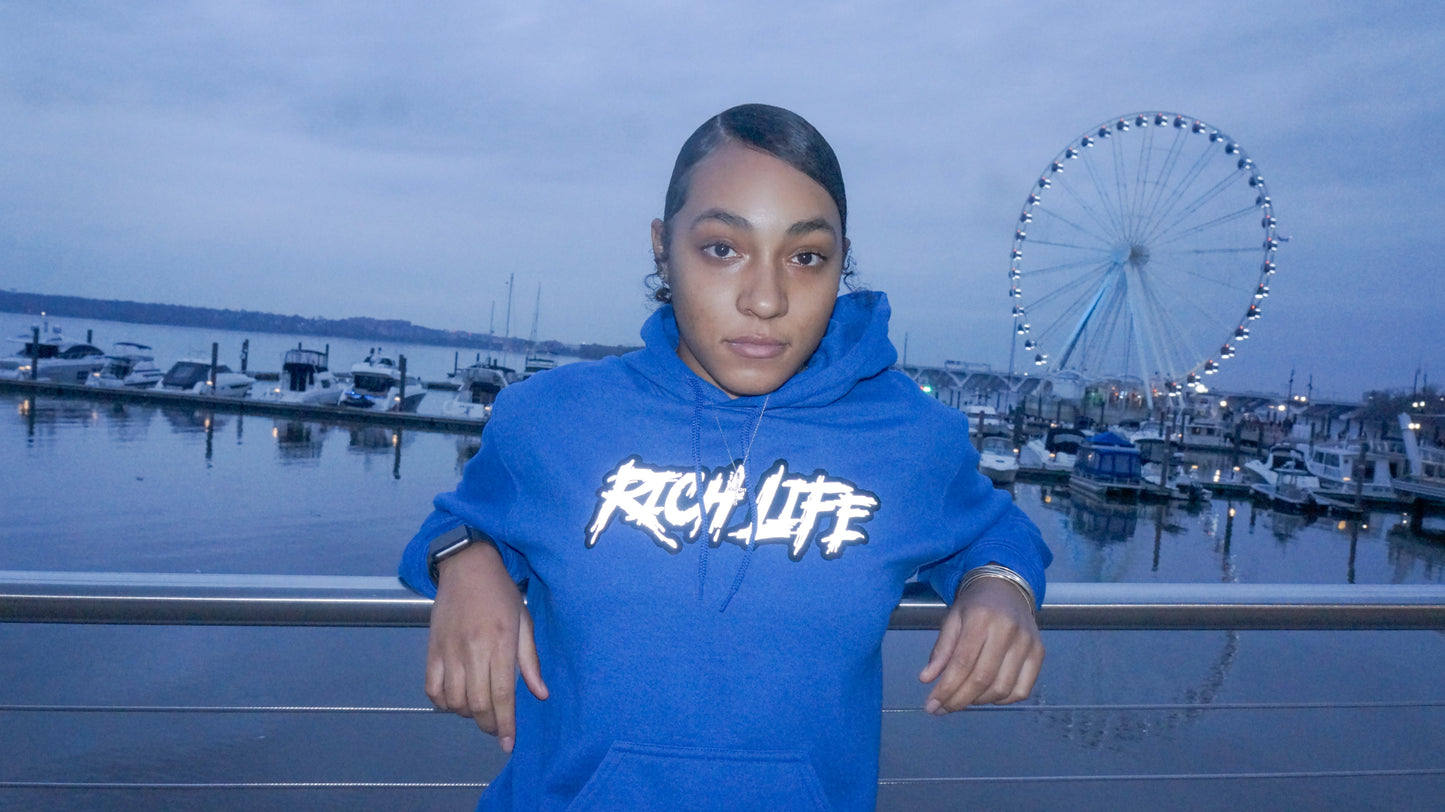 SZN 2 Blue "Rich Life" Hoodie