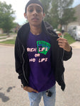 Purple "Rich Life" T-Shirt