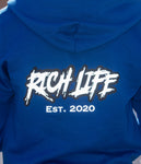 Blue "Rich Life" SZN 2 Zip-up
